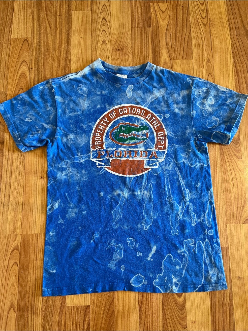 Florida Gators Blue Tie-Dye Short Sleeve Tee